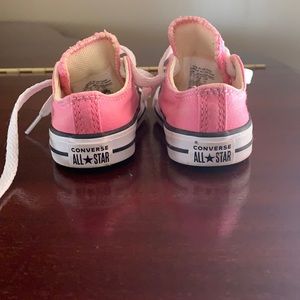 Baby girls converse size 3, pink